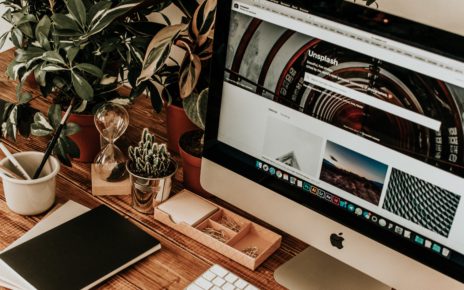 home office free of clutter